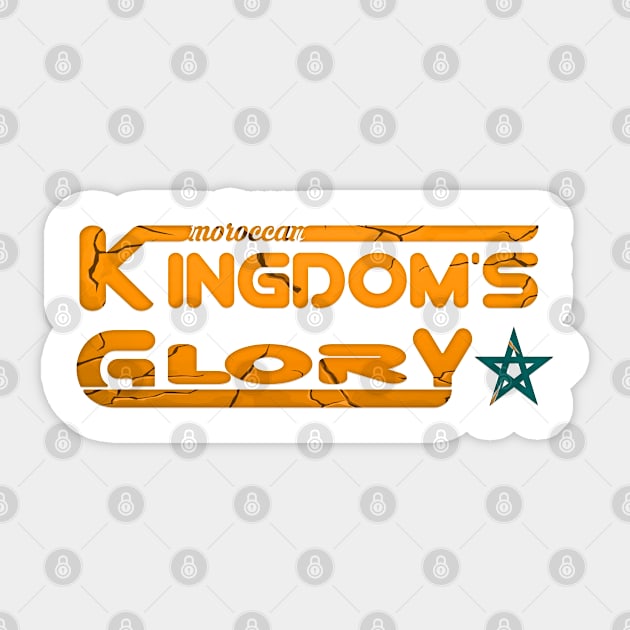 Morocccan Proudly Gift Flag Morocco Kingdom Glory Sticker by Mirak-store 